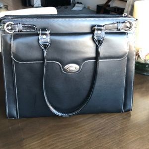 Classic black laptop/briefcase shoulder bag